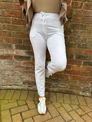 White Basic Reema Joggers 2