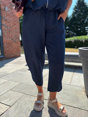 Navy Hooded Zip Jacket Set Willa
