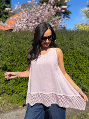 Pink Multi Hole Trim Vest Terri