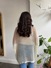 Cream Open Weave Knit Peyton