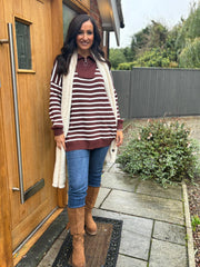 Chocolate Stripe Jumper Jane