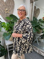 Printed Button Blouse Danielle