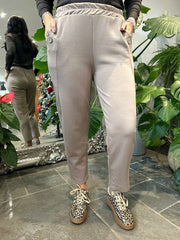 Mocha Straight leg Comfort fit pull on Trousers