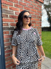 Pink Leopard Sweat Top Martha