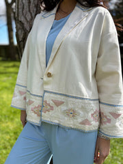 Stone Premium Embroidered Jacket Savannah
