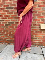 Wine Hareem Trousers Libby