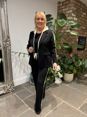 Black Trouser Suit Celine