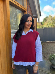 Wine Shirt and Tank Two Piece Gio