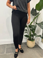 Black Fleece Lined Leggings