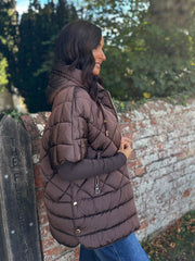 Chocolate Premium Puffer Jacket Marielle