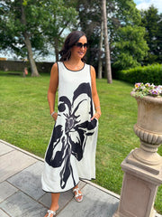 Monochrome Artisan Bloom Dress Emily