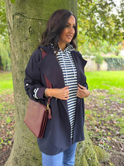 Navy Striped Hoodie Eleanor