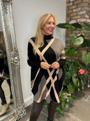 Black Diamond Knitted Jumper Victoria