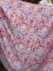 Peach Ditsy Summer Floral Scarf