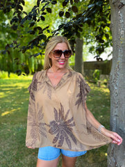 Camel Palm Leaf Top Millie