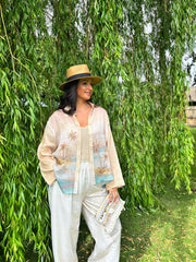 Stone Desert Palm Blouse Esther