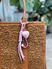 Lilac Heart key chain