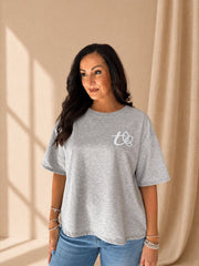Grey The Tilletts Short Sleeve Sweatshirt