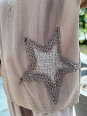 Mocha Sequin Star Co-Ord Taryn