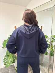 Navy Half Zip Sweatshirt Alice
