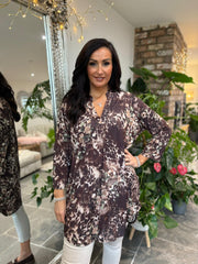 Chocolate Flower Tunic Gloria