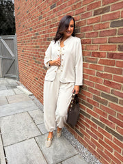 Stone Military Style Co-Ord Set Tara