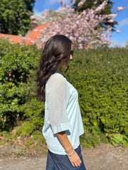 Mint Net Sleeve Top Julia