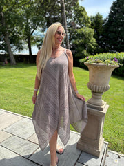 Mocha Chevron Lace Dress Haven