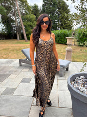 Golden Leopard Shimmer Dress Michelle
