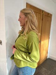 Olive Button Shacket Matilda