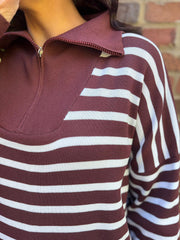 Chocolate Stripe Jumper Jane