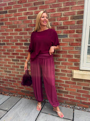 Wine Hareem Trousers Libby