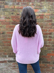 Pink Super Soft Flute Sleeve Knit April