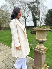 Stone Luxury Embroidered Trench Coat Grace