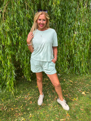 Mint Soft Towelling Set Adriana