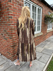 Green Brushstroke Shimmer Cardigan Freya