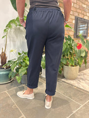 Navy Frill Pocket Trousers Sasha