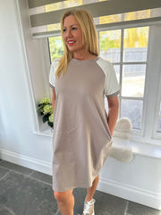 Mocha Two Tone Sports Dress Olympia