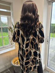 Black Patterned Tunic Gloria