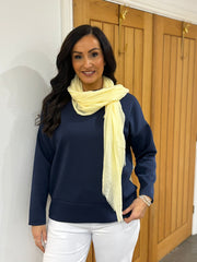 Navy Essential Sweatshirt Angela