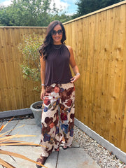 Chocolate Halter Neck Top Jessie