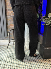 Black Diamante Shimmer Trousers Hazel