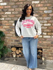 Grey Premium Cotton California Sweatshirt Jolene