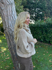 Camel Scarf Knit Aspen