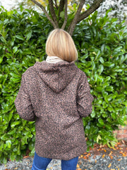 Chocolate Marl Zip Jacket Tracy