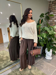 Stone Popcorn Knit Martha