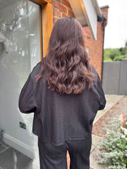 Black Pinstripe Jacket Geri