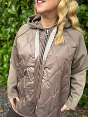 Mocha Quilted Jacket Eden