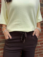 Chocolate Wide Leg Magic Trousers