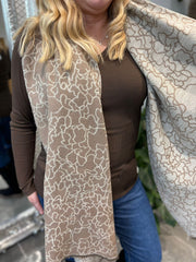 Stone Abstract Lines Scarf